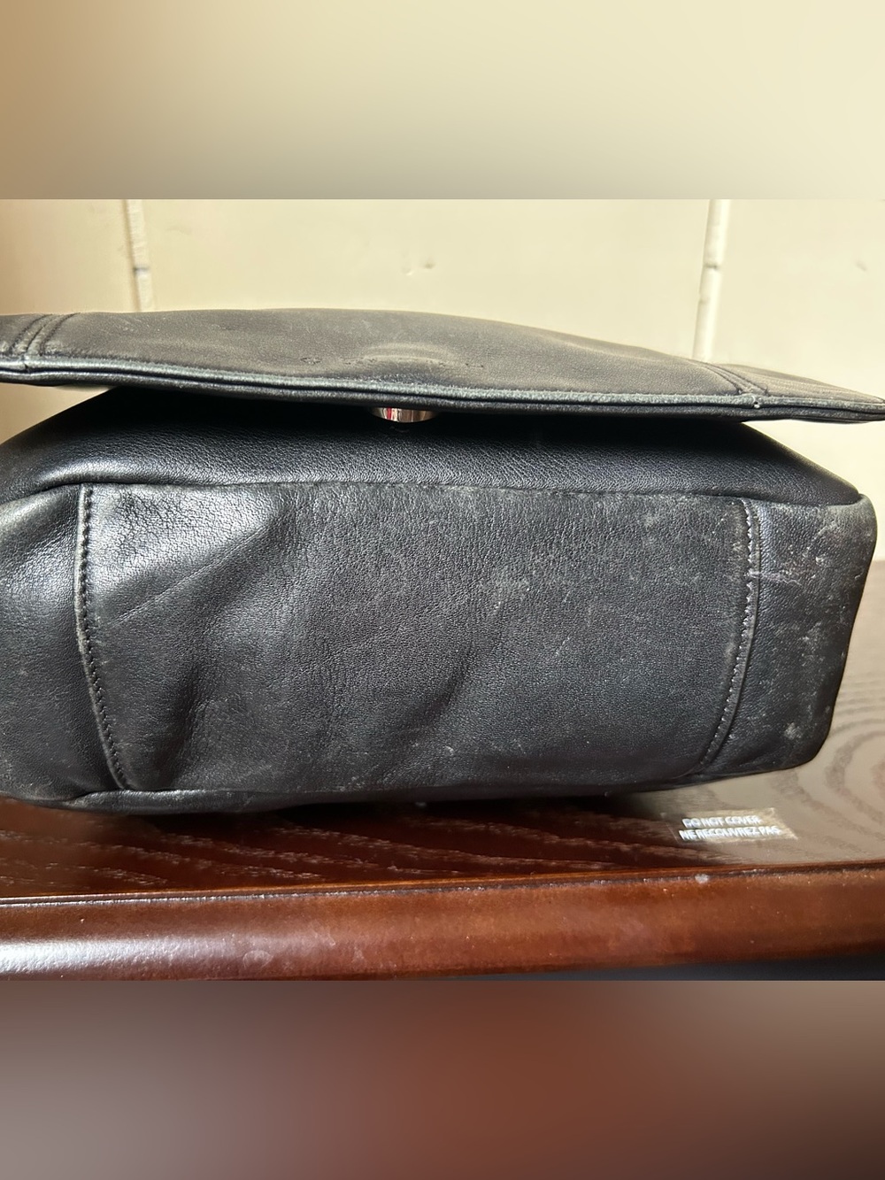 COACH Black Lexington Flap Legacy Leather Messenger Crossbody Shoulder Bag 4183 - Picture 6 of 16